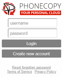 Fill in your Username and Password, press Synchronize