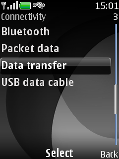 Select Data transfer