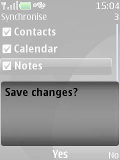 Save changes