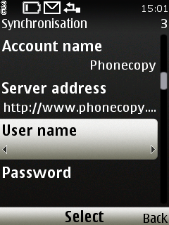 Select user name
