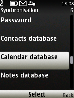 Select Calendar database