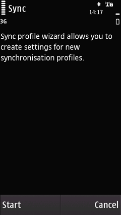 Start synchronization wizard